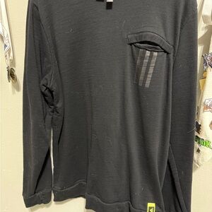 adidas Black Long Sleeve Men's Tee